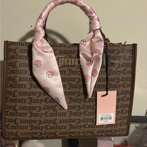 Juicy Couture Brown and Pink Women's Bag